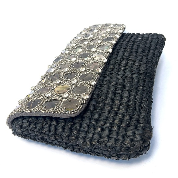 Tommy Bahama Beaded Crystal Coral Clutch - Picture 4 of 6